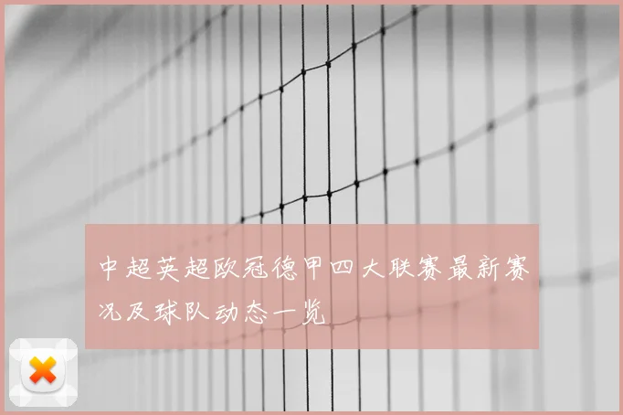 中超英超欧冠德甲四大联赛最新赛况及球队动态一览